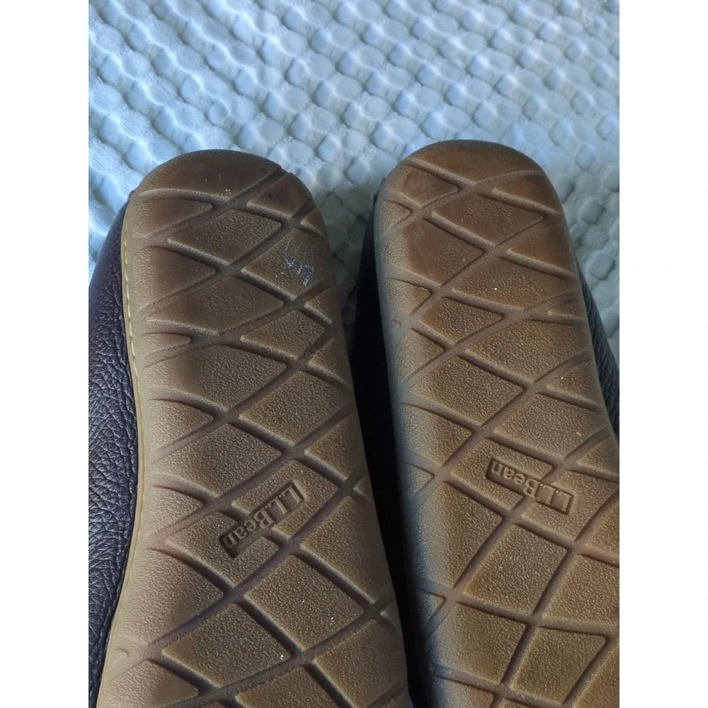 LL Bean Wicked Good Moosehide‎ Venetian Slipper Loafer Mens Sz 12 Medium Brown